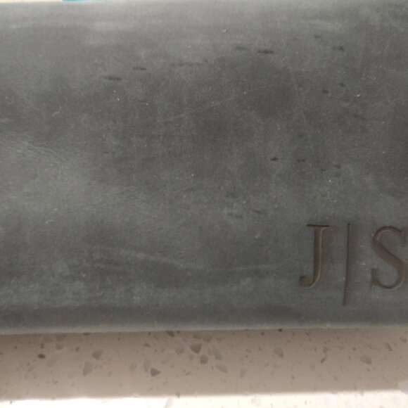 Leather Dopp Kit, new with the letters JS engraved - Picture 2 of 12